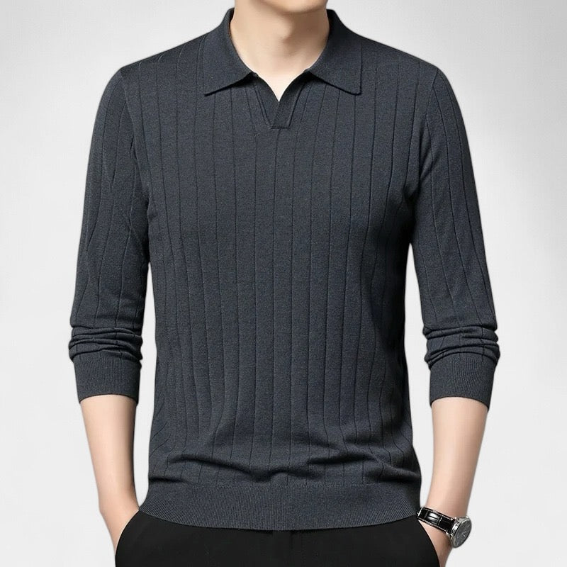 Long-Sleeve Polo